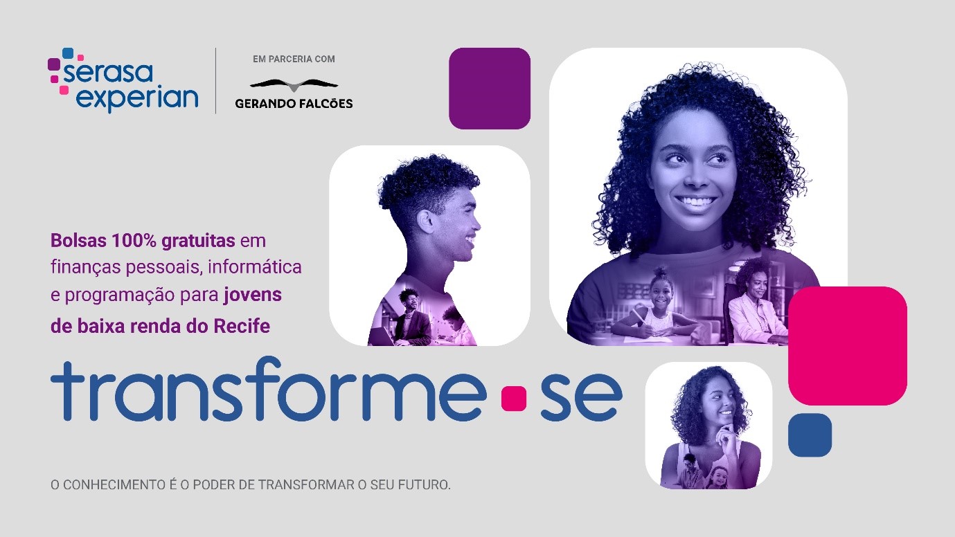 Imagem referente à abertura de inscrições para a edição do programa Transforme-se no Recife em Maio de 2024