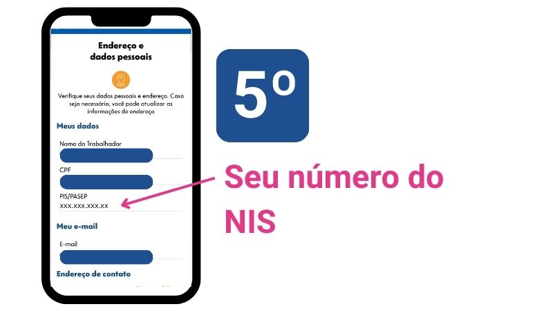 quinto passo ver o número do nis